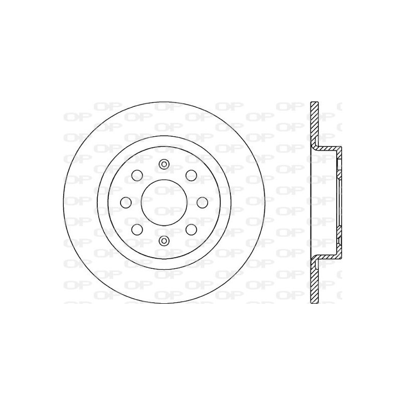 BRAKE DISC OPEN PARTS ADAPTIVE 2pcs 