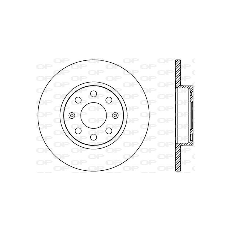 BRAKE DISC OPEN PARTS ADAPTIVE 2pcs 