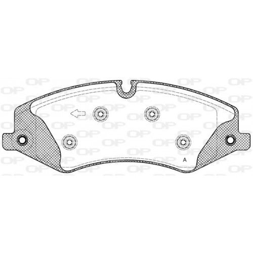 BRAKE PADS OPEN PARTS 1PCS 