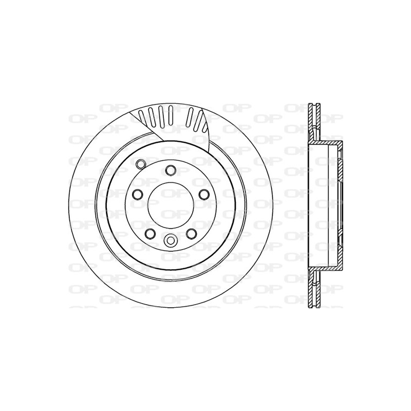 BRAKE DISC OPEN PARTS RADIANCE 2pcs 