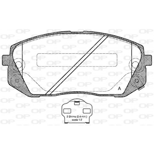 BRAKE PADS OPEN PARTS 1PCS 