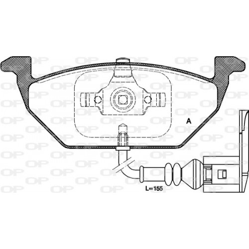 BRAKE PADS OPEN PARTS 1PCS 