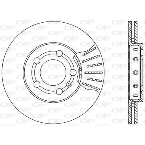 BRAKE DISC OPEN PARTS RADIANCE 2pcs 