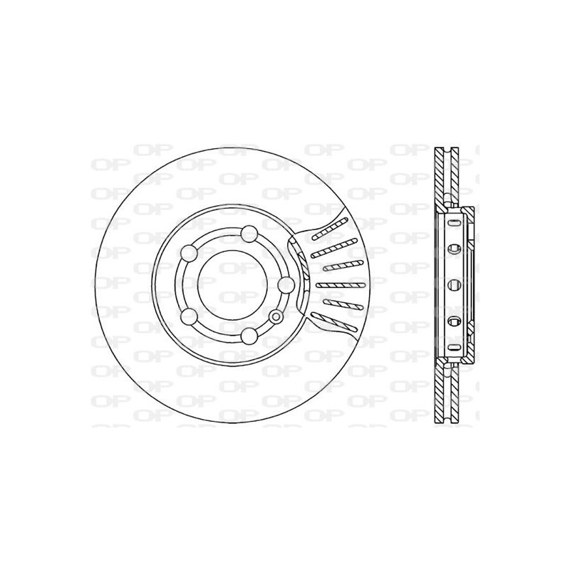 BRAKE DISC OPEN PARTS RADIANCE 2pcs 