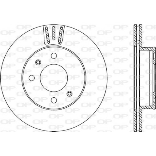 BRAKE DISC OPEN PARTS ADAPTIVE 2pcs 