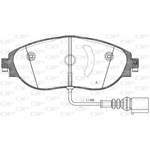 BRAKE PADS OPEN PARTS 1PCS 