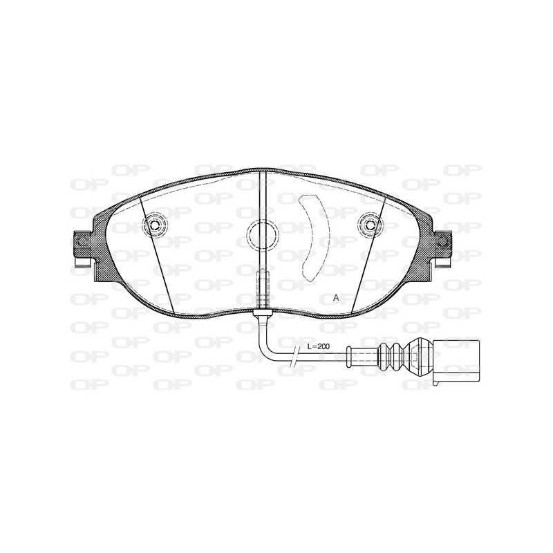 BRAKE PADS OPEN PARTS 1PCS 