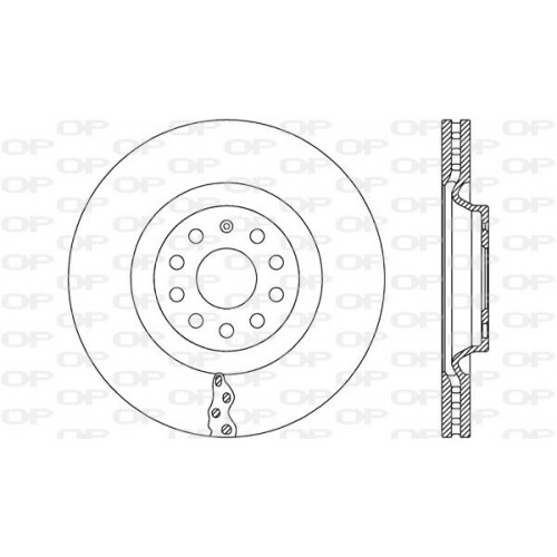 BRAKE DISC OPEN PARTS RADIANCE 2pcs 