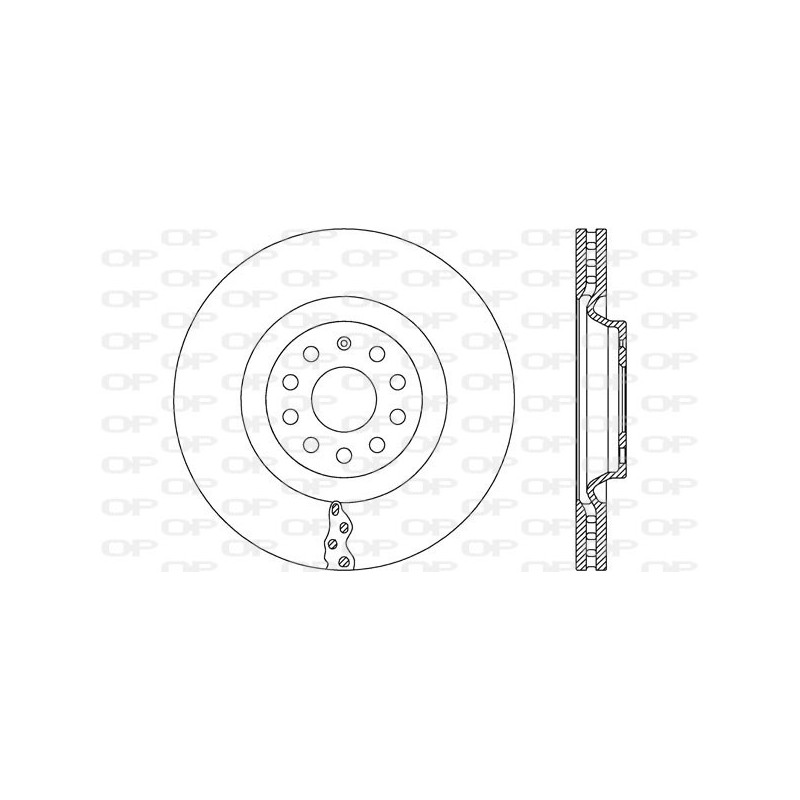 BRAKE DISC OPEN PARTS RADIANCE 2pcs 