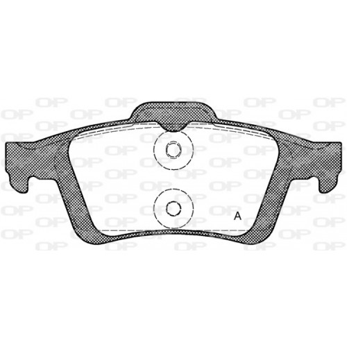 BRAKE PADS OPEN PARTS 1PCS 