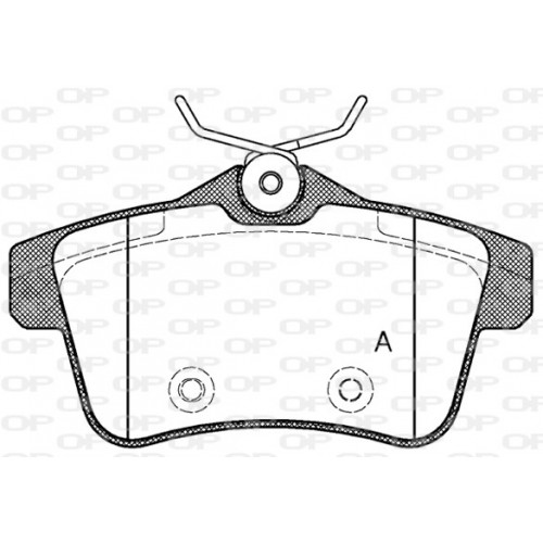 BRAKE PADS OPEN PARTS 1PCS 