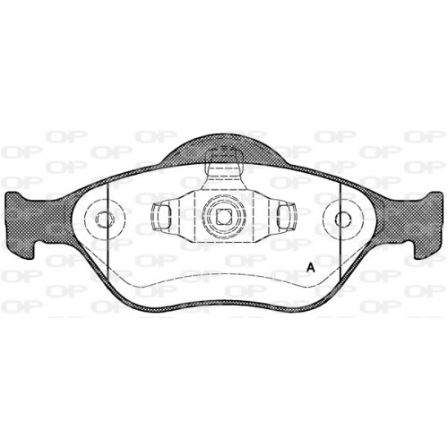 BRAKE PADS OPEN PARTS 1PCS 