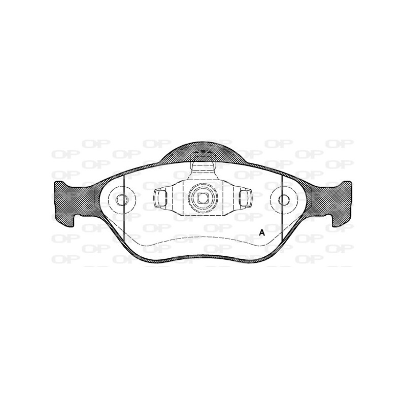 BRAKE PADS OPEN PARTS 1PCS 