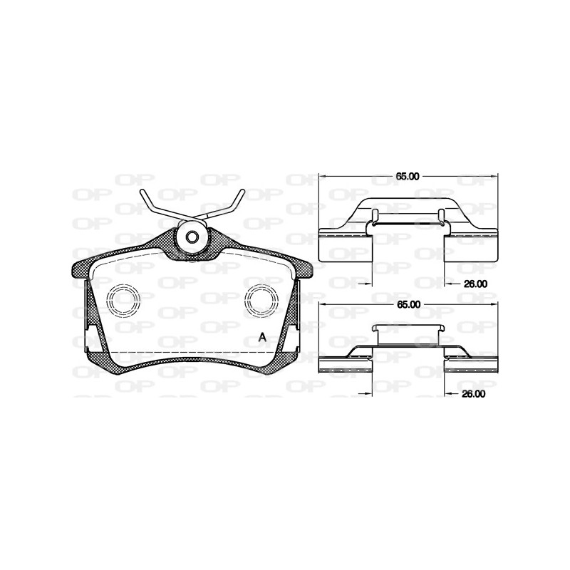 BRAKE PADS OPEN PARTS 1PCS 