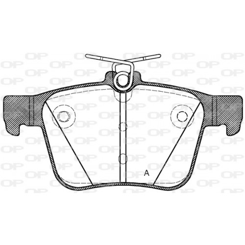 BRAKE PADS OPEN PARTS 1PCS 