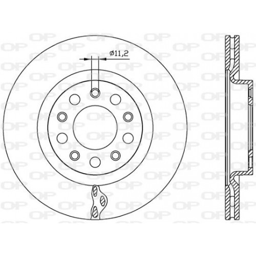 BRAKE DISC OPEN PARTS RADIANCE 2pcs 