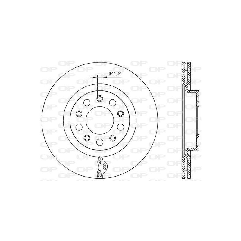 BRAKE DISC OPEN PARTS RADIANCE 2pcs 