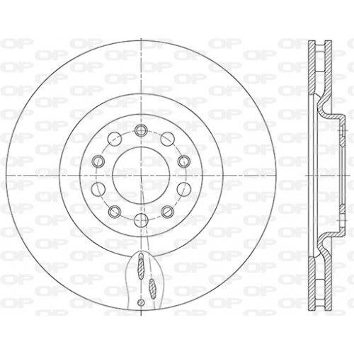 OP BRAKE DISC COATED 2 PCS 