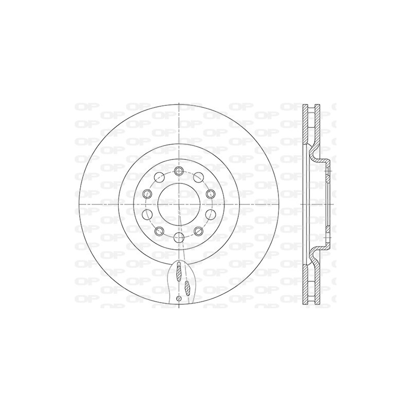 OP BRAKE DISC COATED 2 PCS 