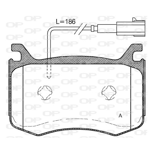 BRAKE PADS OPEN PARTS 1PCS 