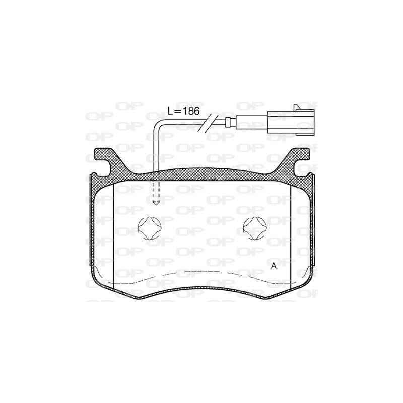 BRAKE PADS OPEN PARTS 1PCS 