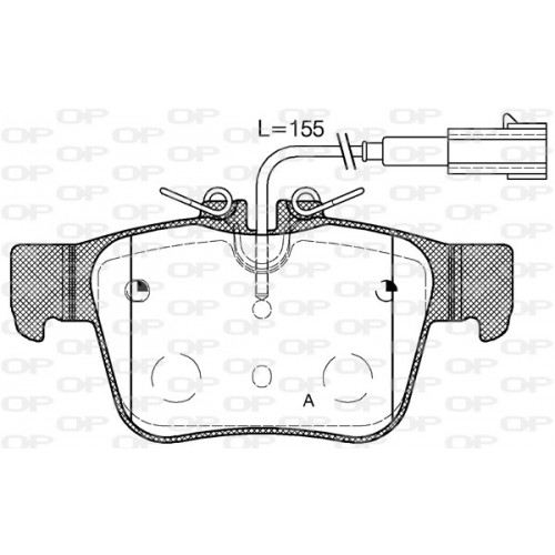 BRAKE PADS OPEN PARTS 1PCS 