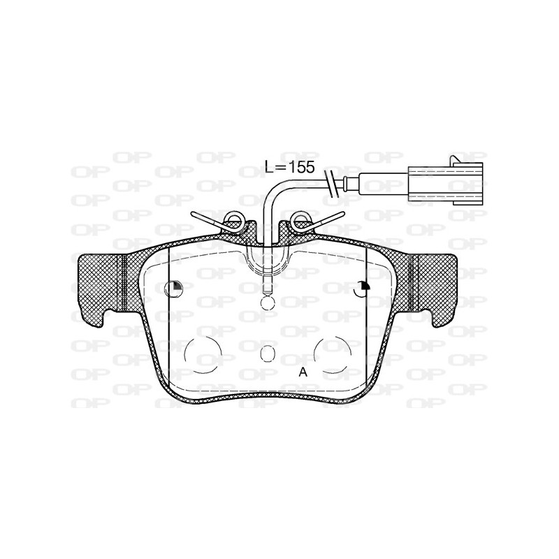 BRAKE PADS OPEN PARTS 1PCS 