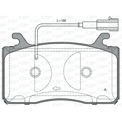 BRAKE PADS OPEN PARTS 1PCS 