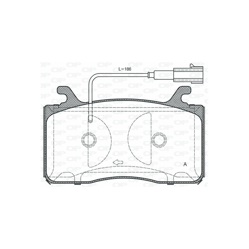 BRAKE PADS OPEN PARTS 1PCS 