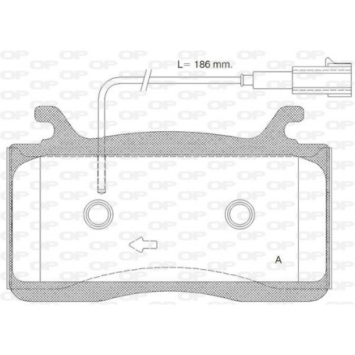 BRAKE PADS OPEN PARTS 1PCS 