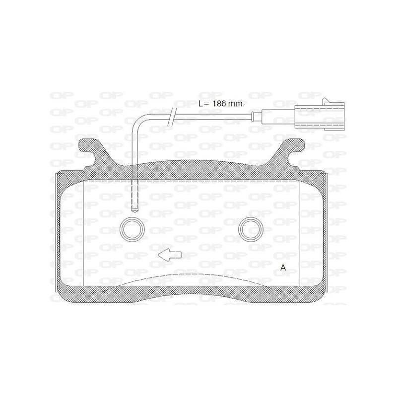 BRAKE PADS OPEN PARTS 1PCS 