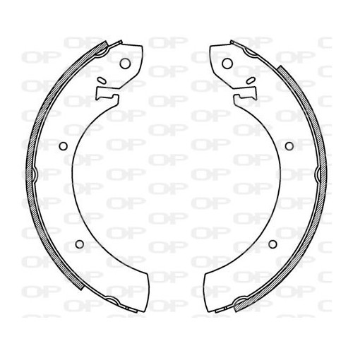 BRAKE SHOES OPEN PARTS ADVANCE 