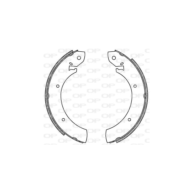 BRAKE SHOES OPEN PARTS ADVANCE 
