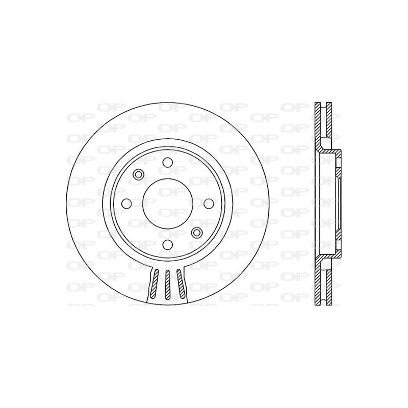 BRAKE DISC OPEN PARTS ADAPTIVE 2pcs 