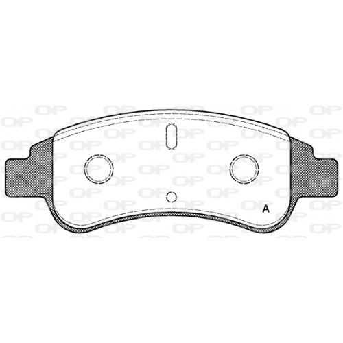 BRAKE PADS OPEN PARTS 1PCS 