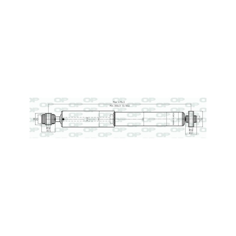 SHOCK ABSORBER OP REAR SIDE 1 PCS 