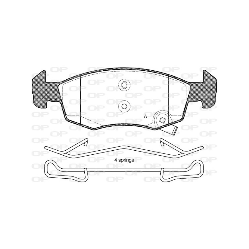 BRAKE PADS OPEN PARTS 1PCS 