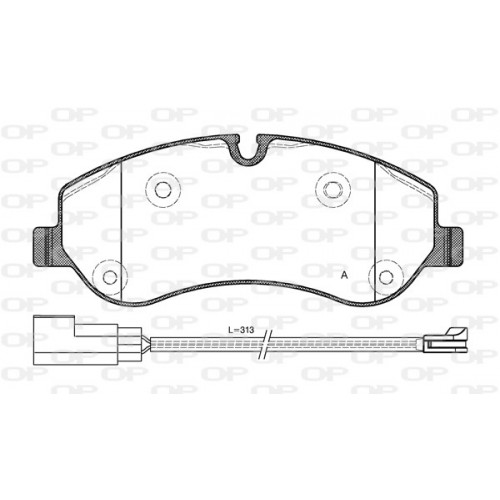 BRAKE PADS OPEN PARTS 1PCS 