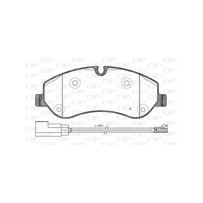 BRAKE PADS OPEN PARTS 1PCS 