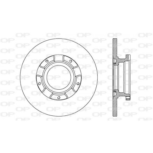 BRAKE DISC OPEN PARTS ADAPTIVE 2pcs 