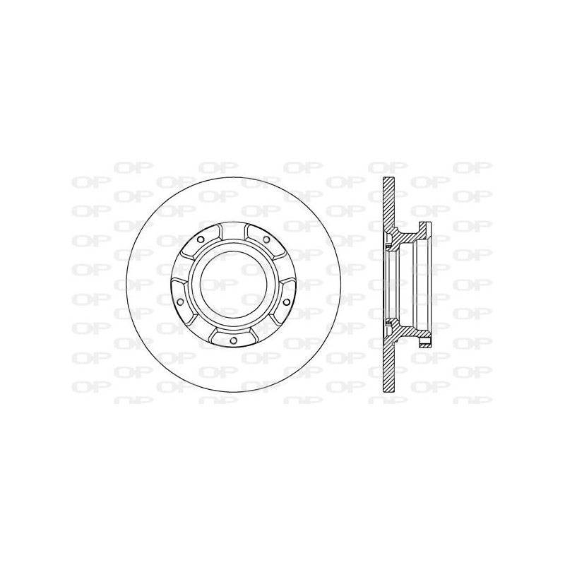 BRAKE DISC OPEN PARTS ADAPTIVE 2pcs 