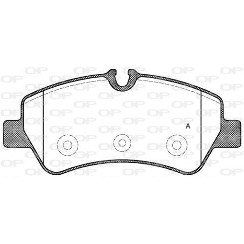 BRAKE PADS OPEN PARTS 1PCS 