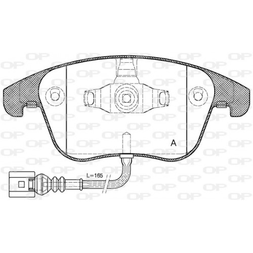 BRAKE PADS OPEN PARTS 1PCS 