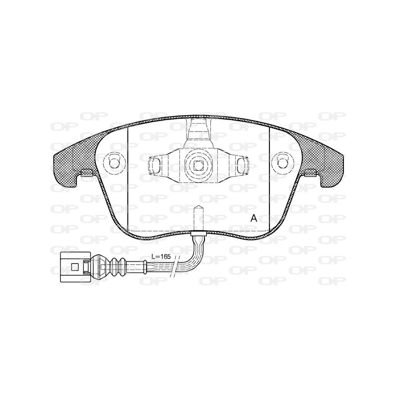 BRAKE PADS OPEN PARTS 1PCS 