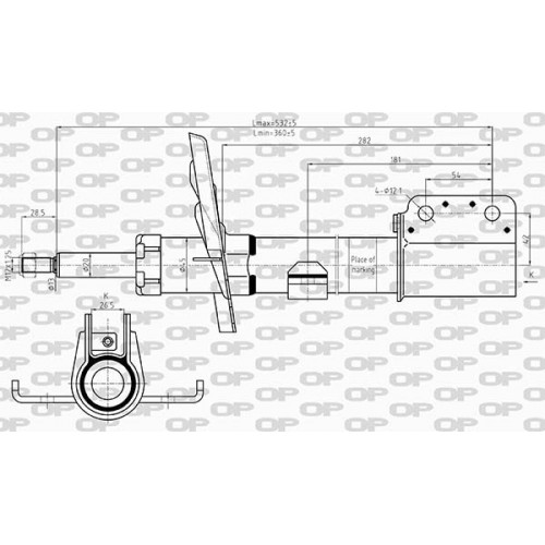 OP SHOCK ABSORBER FRONT BILATERAL 