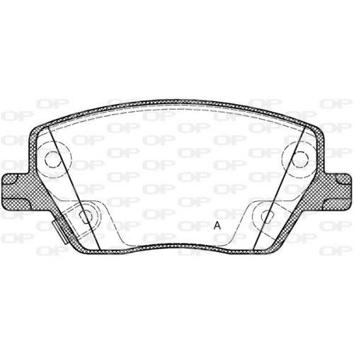 BRAKE PADS OPEN PARTS 1PCS 