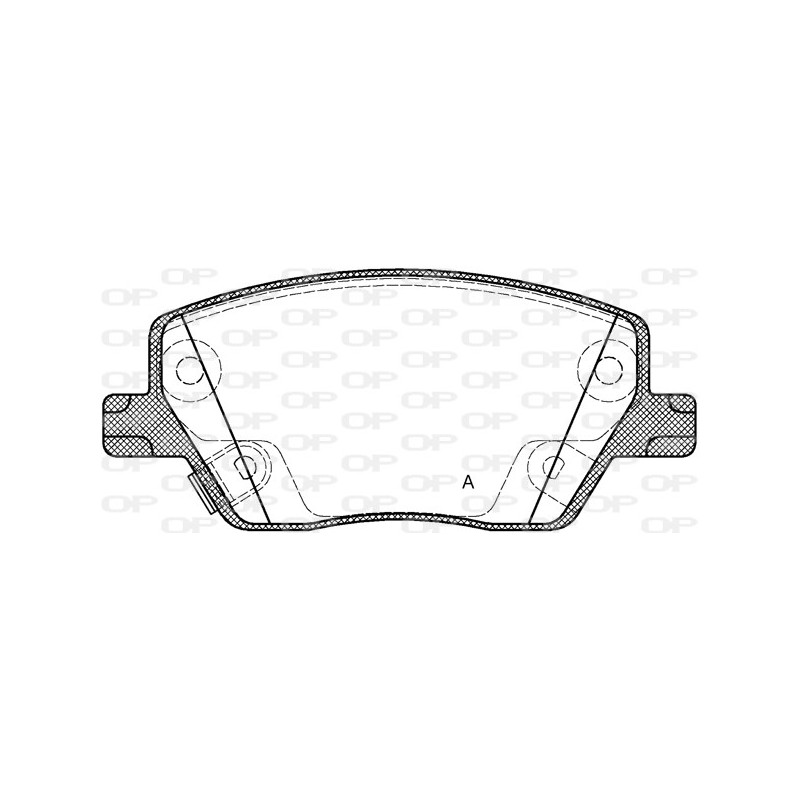 BRAKE PADS OPEN PARTS 1PCS 