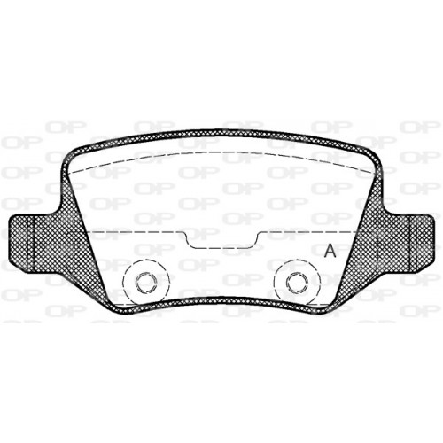 BRAKE PADS OPEN PARTS 1PCS 