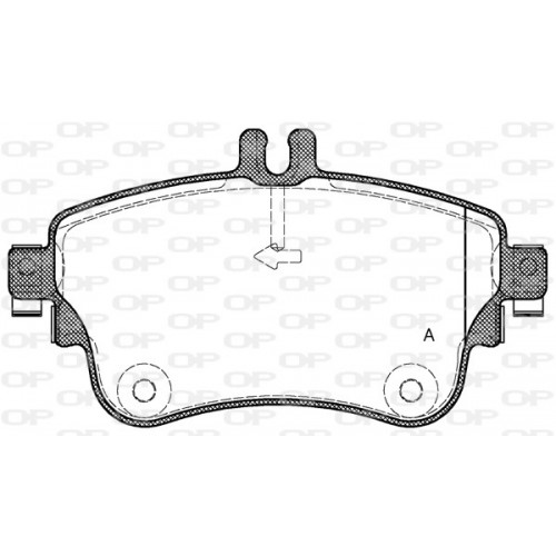 BRAKE PADS OPEN PARTS 1PCS 