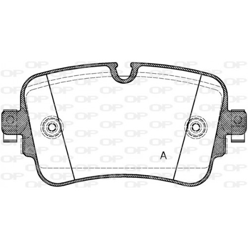 BRAKE PADS OPEN PARTS 1PCS 